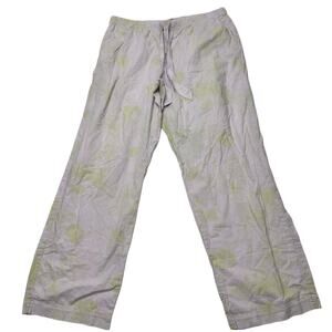 Victorias Secret Size Large Soft Pj Pants Lavender Color With Floral Print